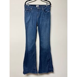 HUDSON Mia 5-Pocket Flare, Crew, Zip Fly, Sz 30